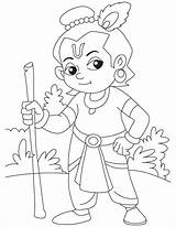 Krishna Coloring Drawing Pages Lord Simple God Kids Baby Pencil Drawings Sketch Little Ganesha Easy Sketches Colouring Shree Painting Color sketch template
