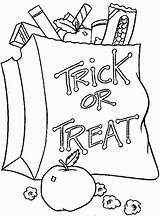 Candy Coloring Halloween Pages Treat Trick Kids Printable Adults Candies Bag Corn Getdrawings Color Getcolorings sketch template