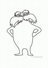 Lorax Seuss Ausmalbilder Sheets Moustache Grinch Azcoloring ähnliche sketch template