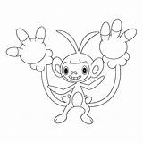 Ambipom Pokemon Kleurplaten Pokémon sketch template