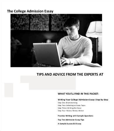 college essay   samples examples format
