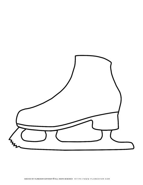 ice skate  printable template planerium templates printable