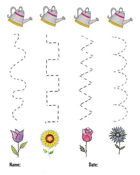 preschool flower themed worksheets  hollydog blog