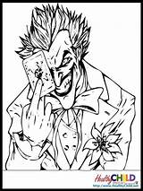 Joker Coloringhome Getcolorings sketch template