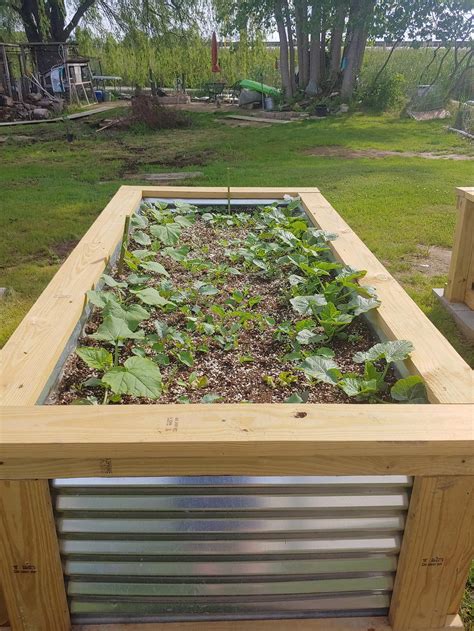 4x8 Raised Garden Bed Plans Raised Planter Plans Corrugated Etsy