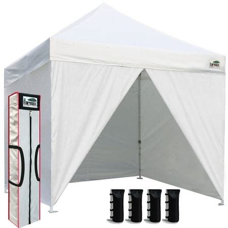 eurmax    pop  canopy commercial tent outdoor party shelter   zippered sidewalls