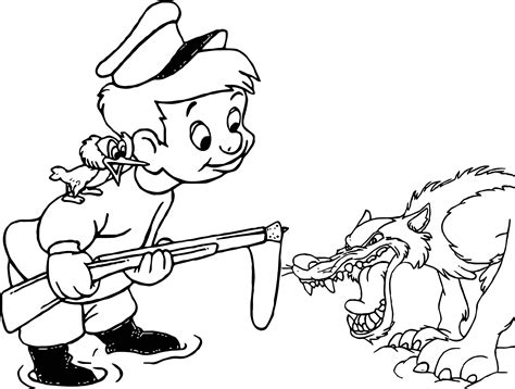 angry wolf  peter coloring page wecoloringpagecom