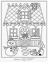 Coloring Christmas Pages Homemade House Gift Printables Kfc Tags Template sketch template