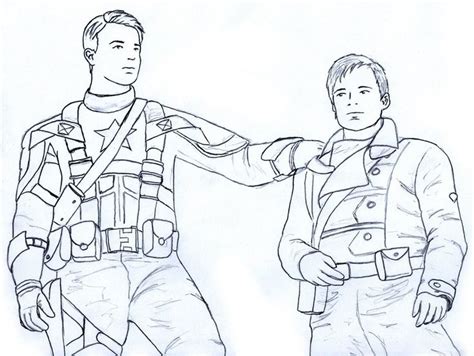 captain america  bucky sketch captain america bucky america