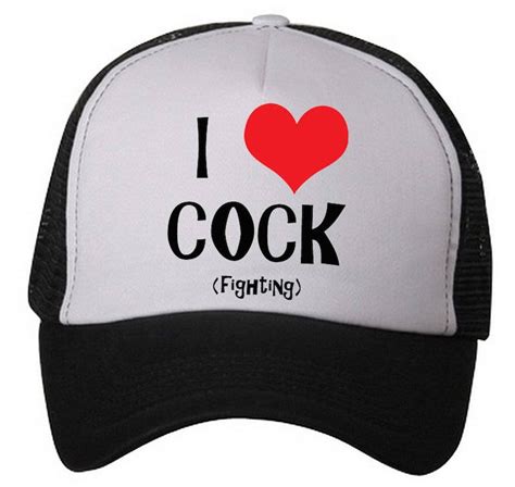 hilarious i love cock fighting hat just like etsy