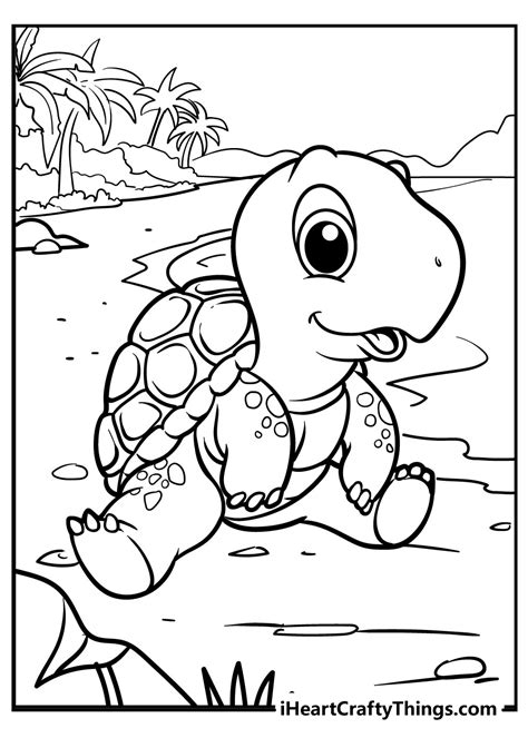 baby turtle coloring