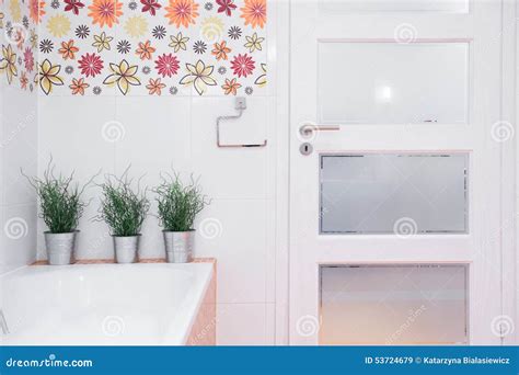 entrance   bathroom stock image image  exclusive