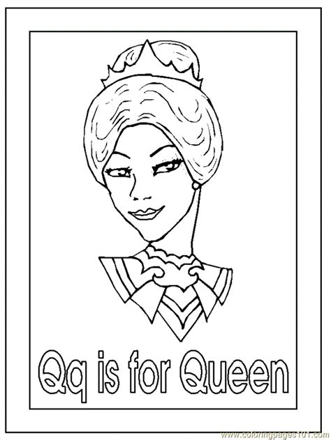 queen coloring page coloring home