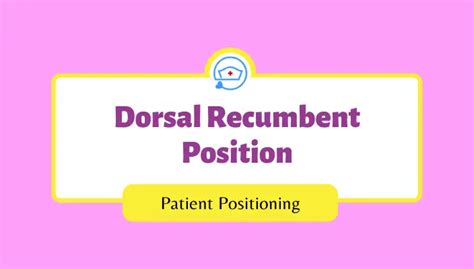 dorsal recumbent position definition  image nurseshipcom