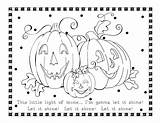 Coloring Halloween Christian Pages Pumpkin Kids Fall Printable Bible Sheets Sheet Crafts School Sunday Preschool Activities Light Shine Religious Color sketch template