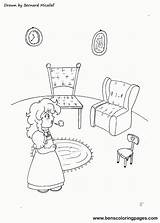 Goldilocks Coloring Pages Puppet Template sketch template