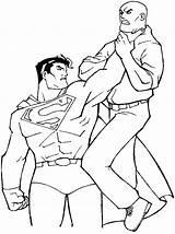 Superman Gangster Levantando Inimigo sketch template