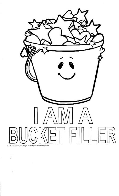 bucket filler coloring page coloring home