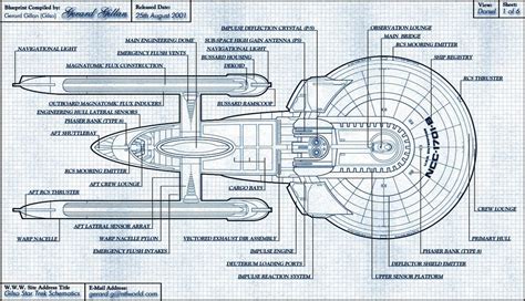 star trek uss enterprise ncc   blueprints schematics