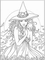 Hexen Adults Colorir Witches Hexe Coloriage Drus Peace Bingapis Garibimsi sketch template