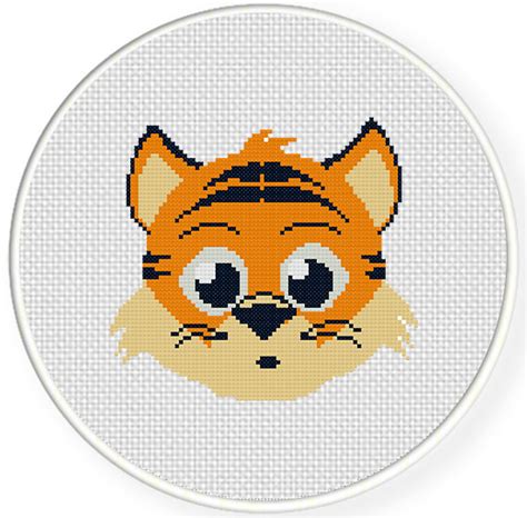 tiger cross stitch pattern daily cross stitch