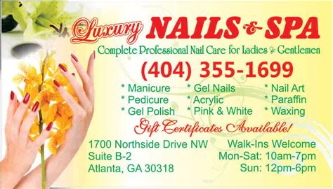 luxury nails spa  berkeley heights atlanta ga