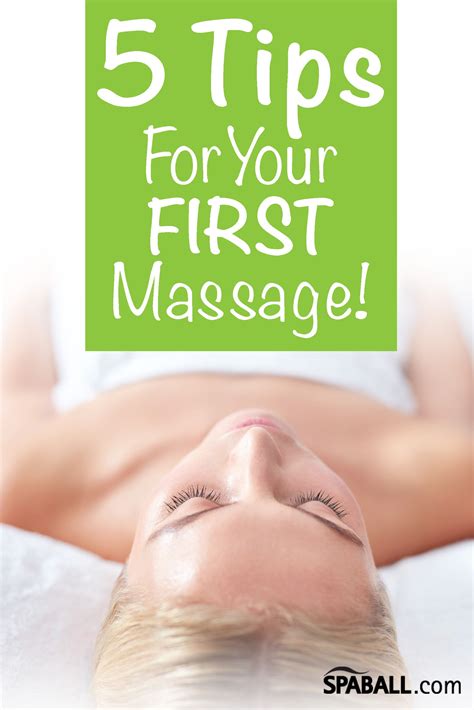 5 tips for your first massage spaball massager massage tips