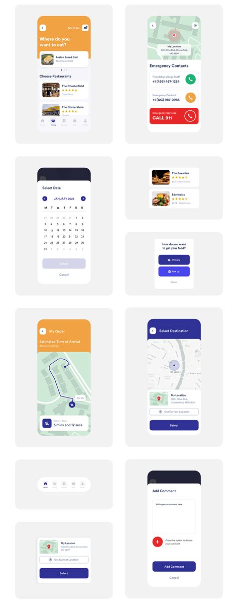 home care village app  behance