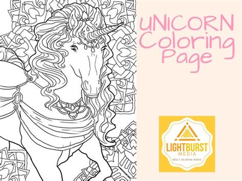 unicorn fantasy coloring pages  adults