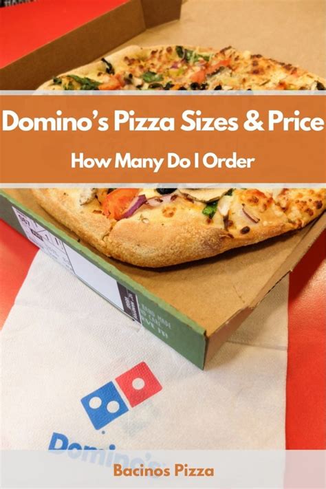 dominos pizza sizes price     order