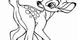 Butterfly Bambi Coloring sketch template