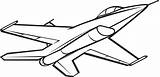 Airplane Jet Coloring Pages Clipart sketch template
