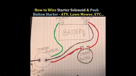 atv starter wiring diagram