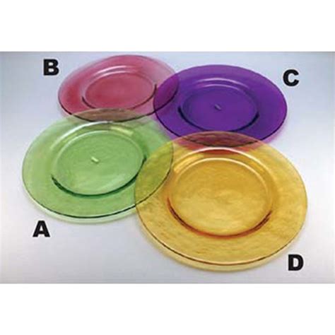 Colored Glass Dinner Plates For Sale