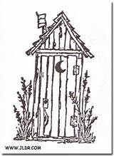 Outhouse Outhouses Pallet Tole Outline sketch template