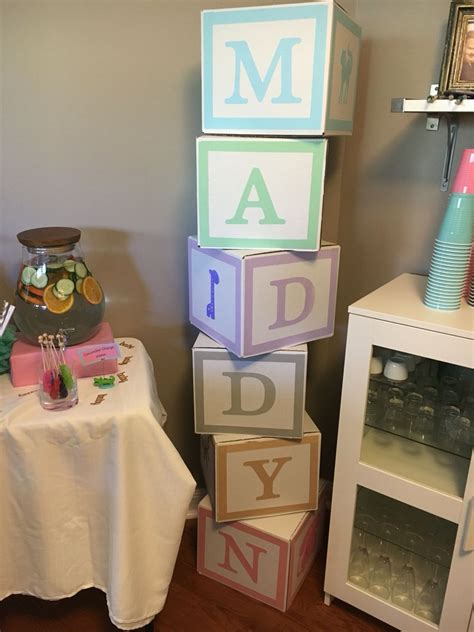 baby shower diy  blocks baby shower diy prom party decorations
