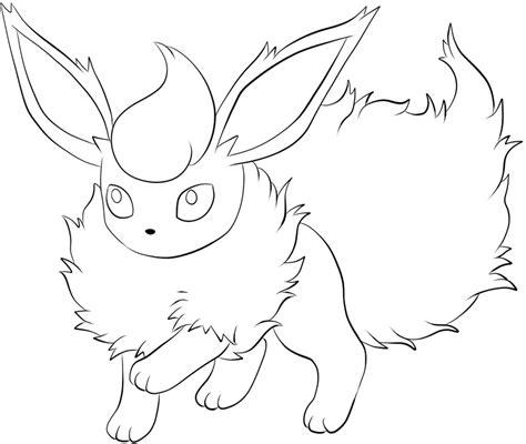 pokemon flareon coloring coloring pages