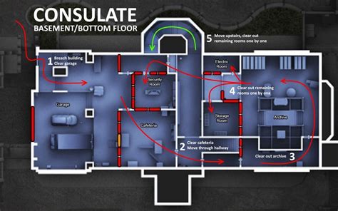 rainbow  siege consulate map layout  images game level