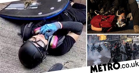 Protester Shot In Chest At Point Blank Range In Hong Kong Violence
