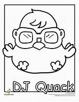 Quack Moshi sketch template