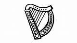 Harp Celtic Logolook sketch template