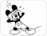 Mickey Mouse Coloring Pages Disneyclips Misc Horrified sketch template