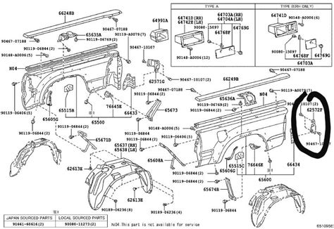 bedside parts diagram tacoma world