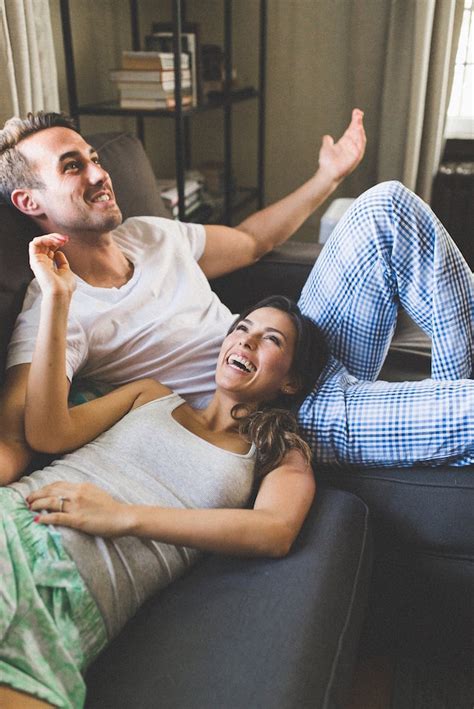 adorable pillow fight engagement shoot