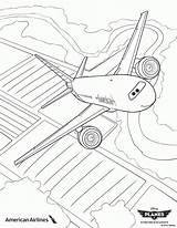 Coloring Pages Plane Planes Jet American Airlines Disney Popular Color Getdrawings Drawing Getcolorings Print sketch template