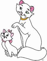 Coloring Pages Disney Cat Aristocats Choose Board Marie sketch template