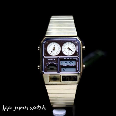 Buy Citizen Ana Digi Temp Reproduction Model Watch Gold Jg2103 72x