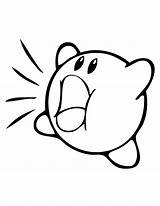 Kirby Coloring Pages Printable Super Waddle Dee Smash Sucking Color Print Kids Mario 塗り絵 Sticker Vinyl Clipartmag Decal Book Recommended sketch template