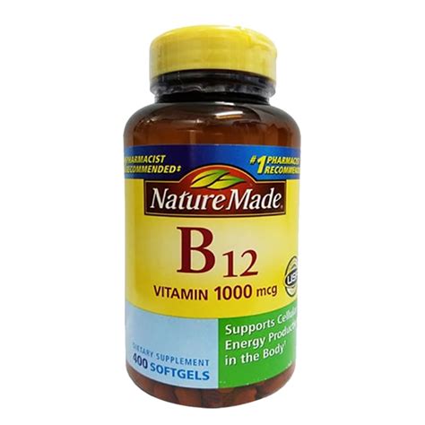 Vitamin B12 Nature Made 1000 Mcg 400 Viên Nhathuocyentrang