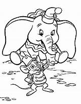Dumbo Colouring sketch template